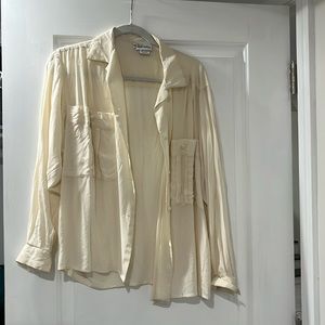 Silk button up shirt